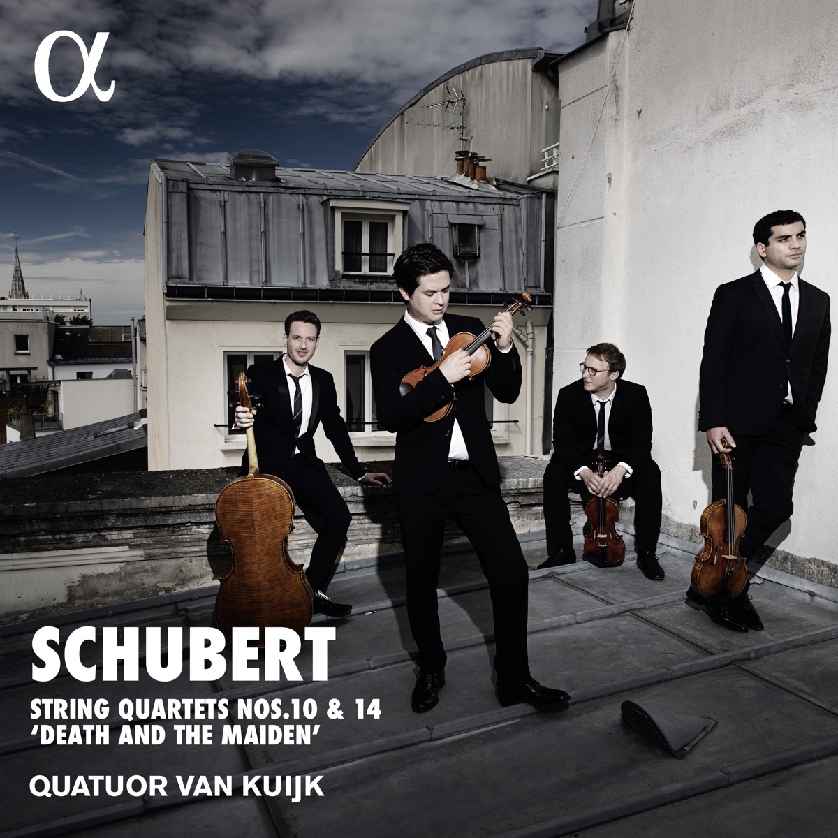 Schubert: Quartets Nos. 10 & 14 "Death and the Maiden" by Quatuor Van Kuijk album cover