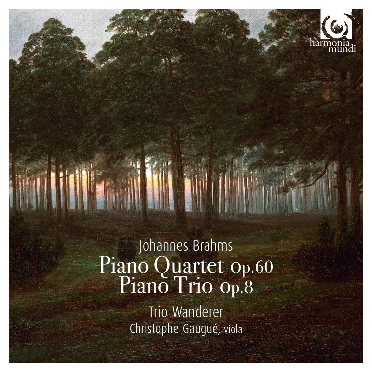 Brahms: Piano Quartet, Op. 60 & Piano Trio, Op. 8 by Trio Wanderer & Christophe Gaugué album cover