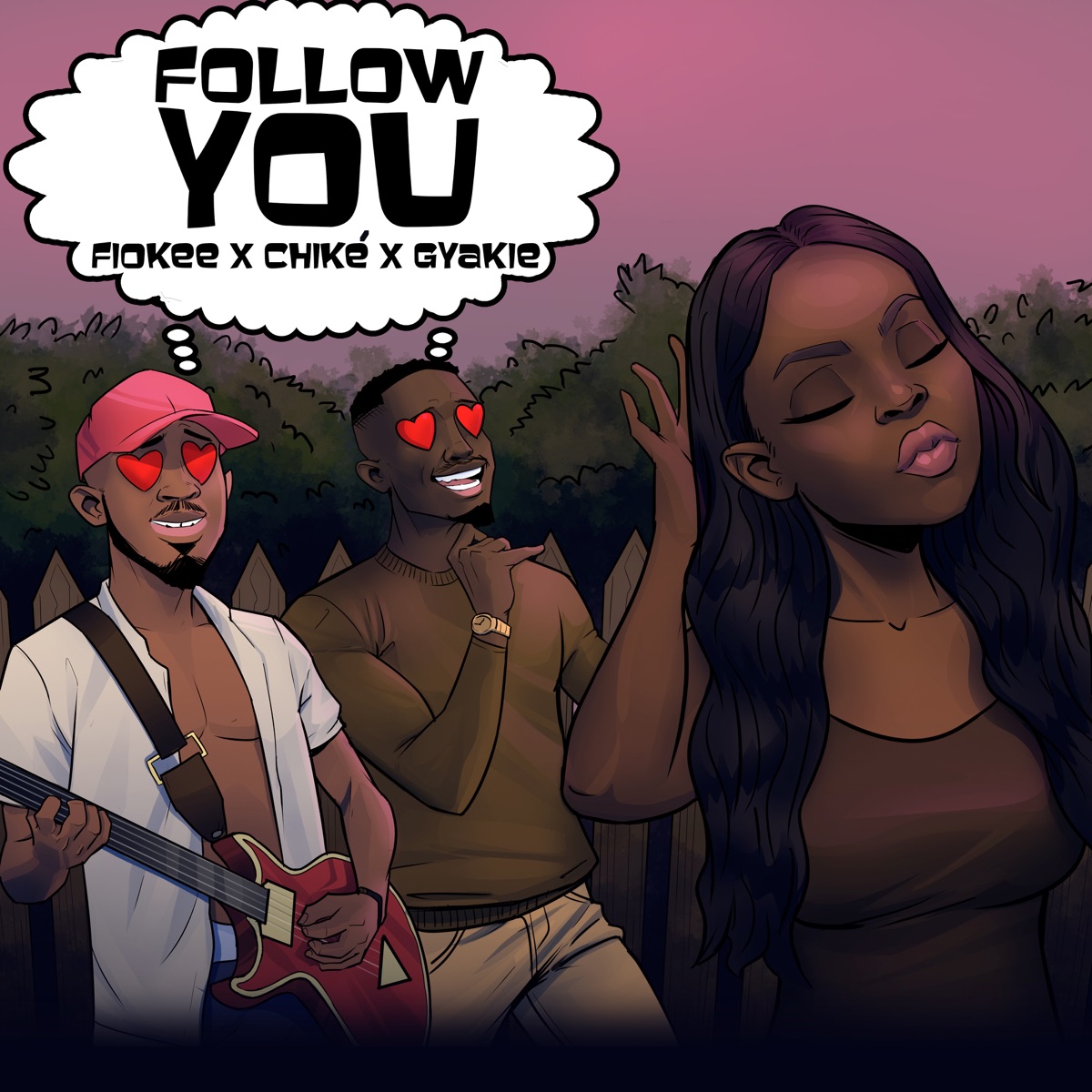Follow You - Single by Fiokee, Chike & Gyakie album cover