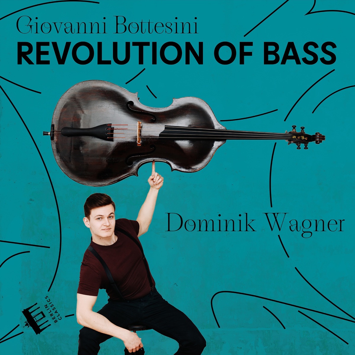 Bottesini: Revolution of Bass by Dominik Wagner, Württemberg Chamber Orchestra Heilbronn & Emmanuel Tjeknavorian album cover
