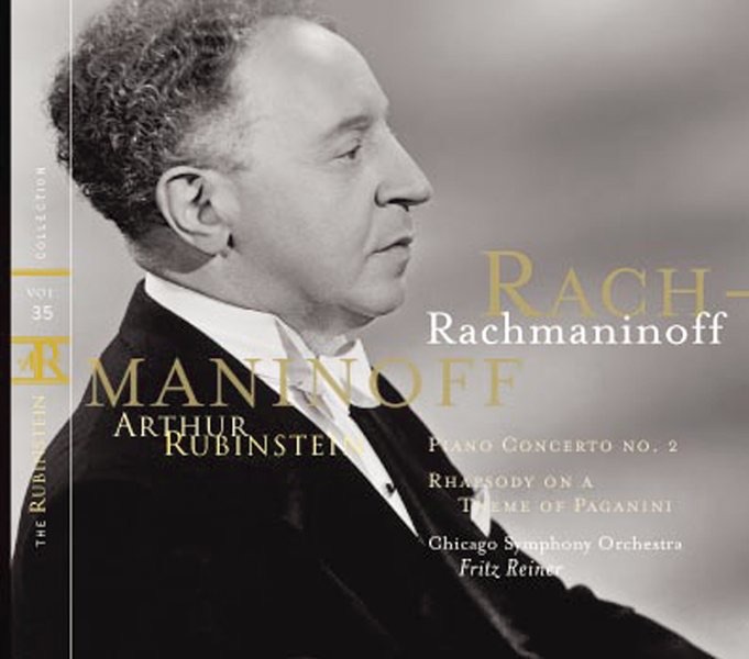 Rubinstein Collection, Vol. 35: Rachmaninoff: Piano Concerto No.2; Rhapsody on a Theme of Paganini; Prelude by Arthur Rubinstein, Nathaniel S. Johnson, Chicago Symphony Orchestra & Fritz Reiner album cover