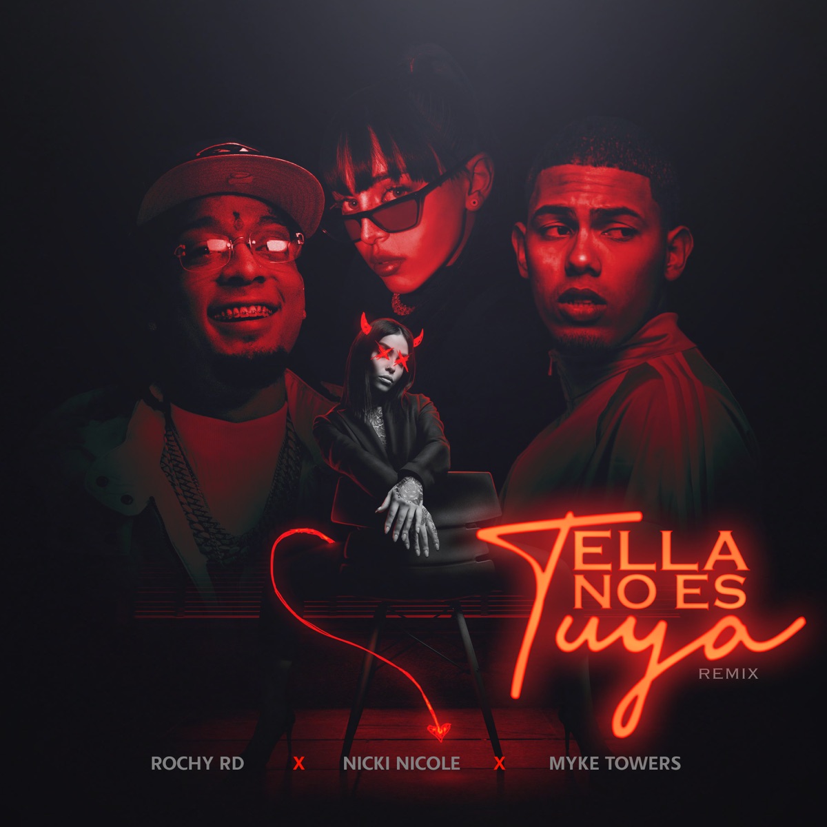 Ella No Es Tuya (Remix) - Single by Rochy RD, Myke Towers & NICKI NICOLE album cover