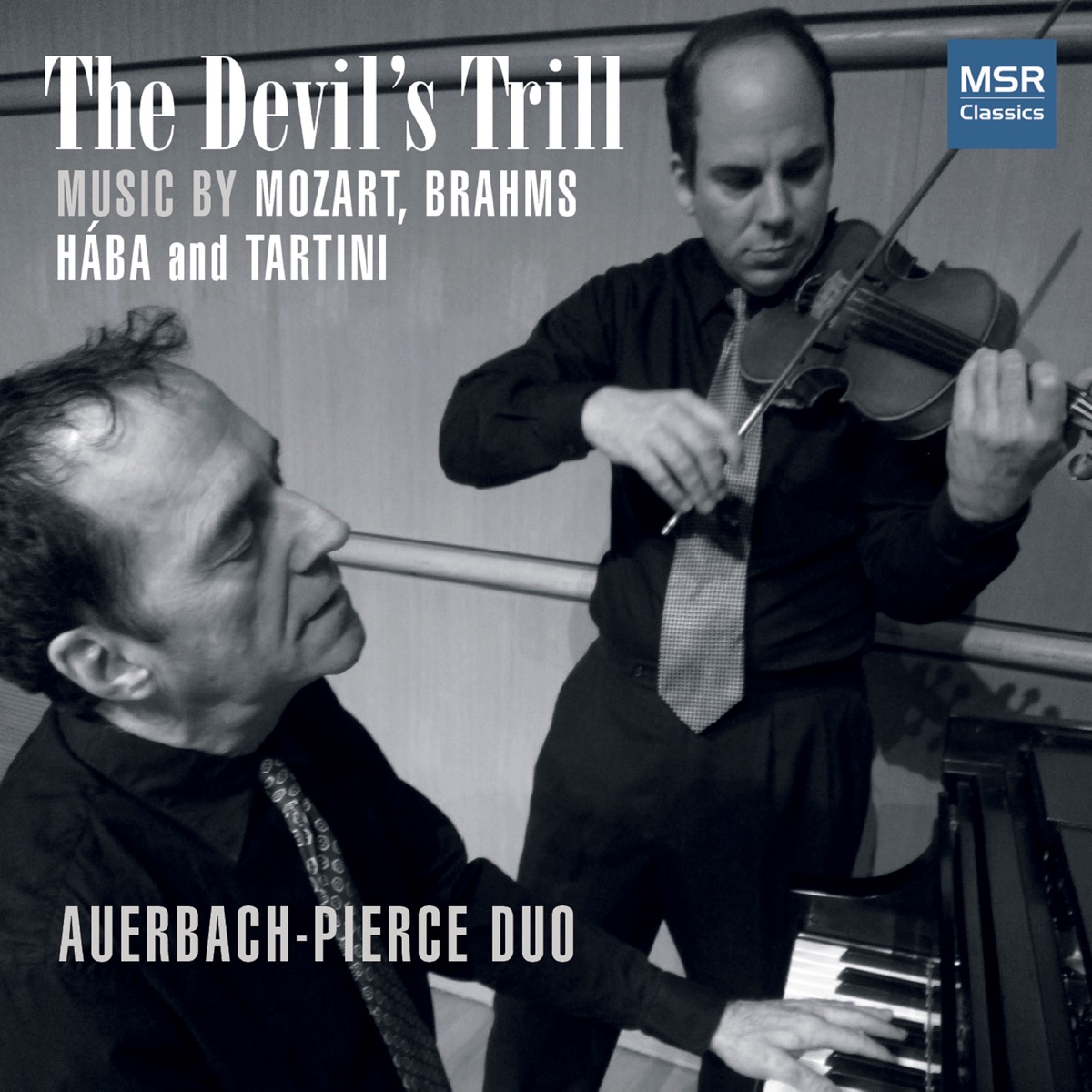 The Devil's Trill - Music for Violin and Piano by Mozart, Brahms, Hába and Tartini by Dan Auerbach & Joshua Pierce album cover