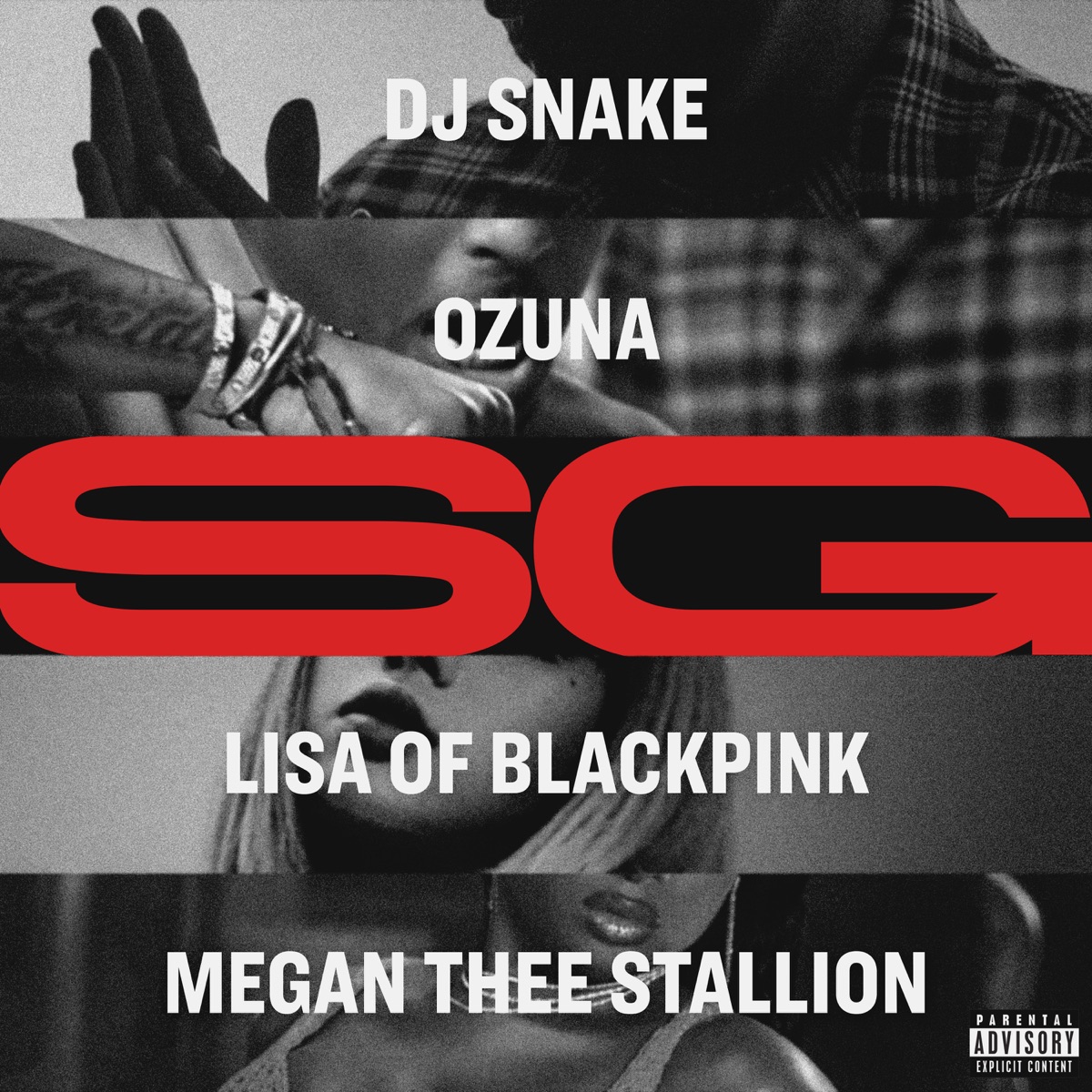 SG - Single by DJ Snake, Ozuna, Megan Thee Stallion & LISA album cover