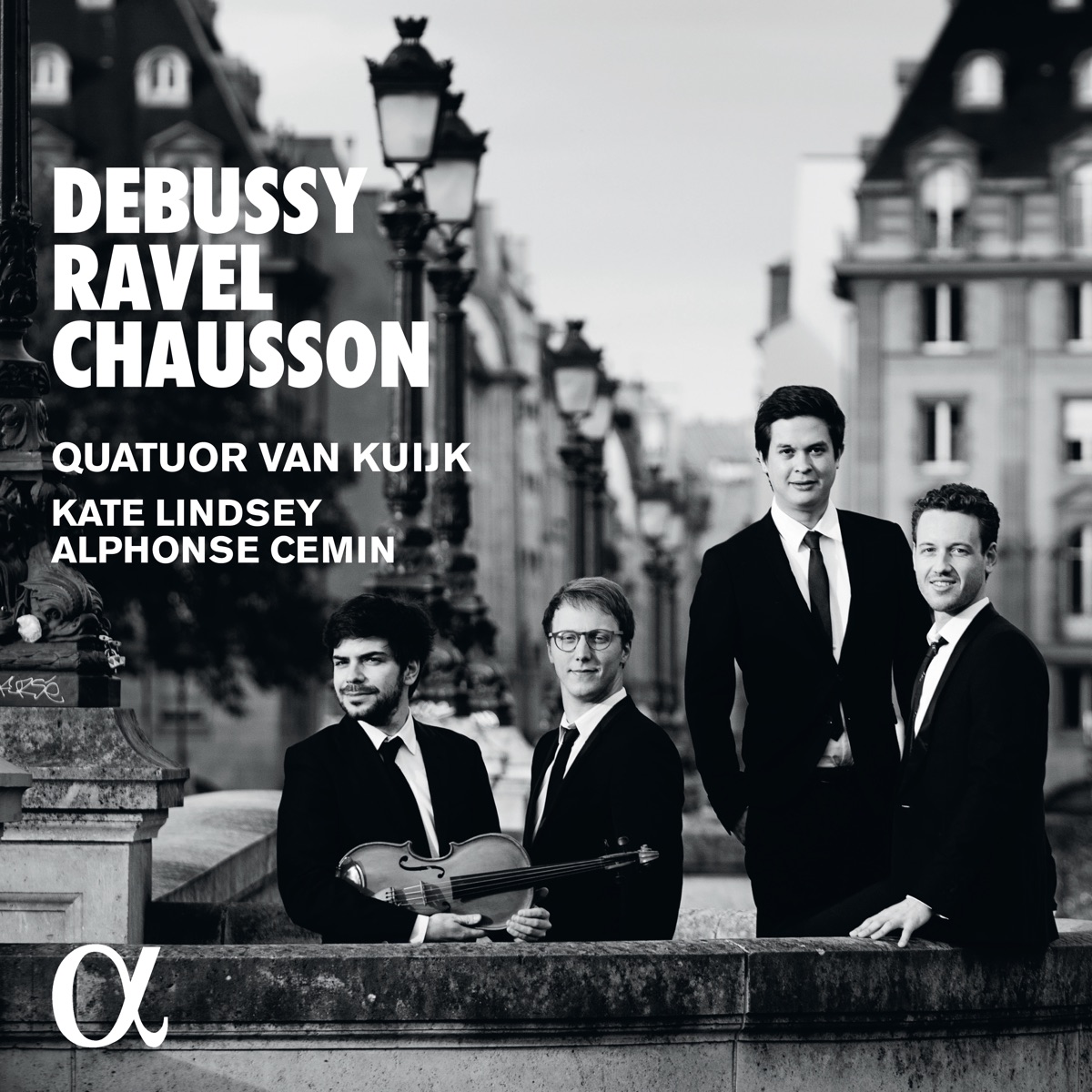Debussy, Ravel & Chausson by Quatuor Van Kuijk, Kate Lindsey & Alphonse Cemin album cover
