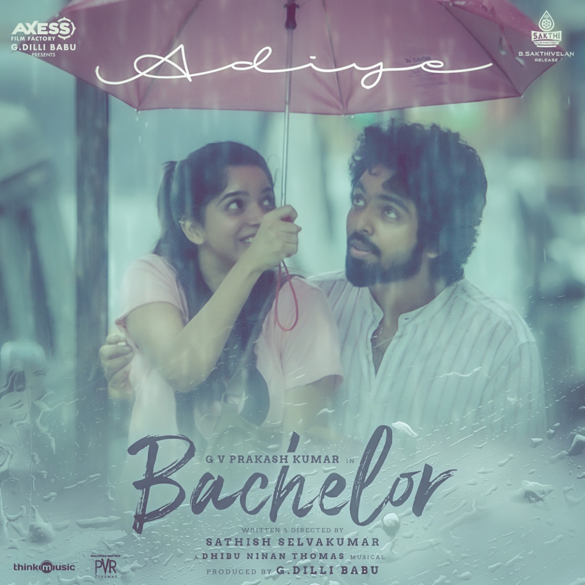 Adiye (From "Bachelor") - Single by Dhibu Ninan Thomas & Kapil Kapilan album cover