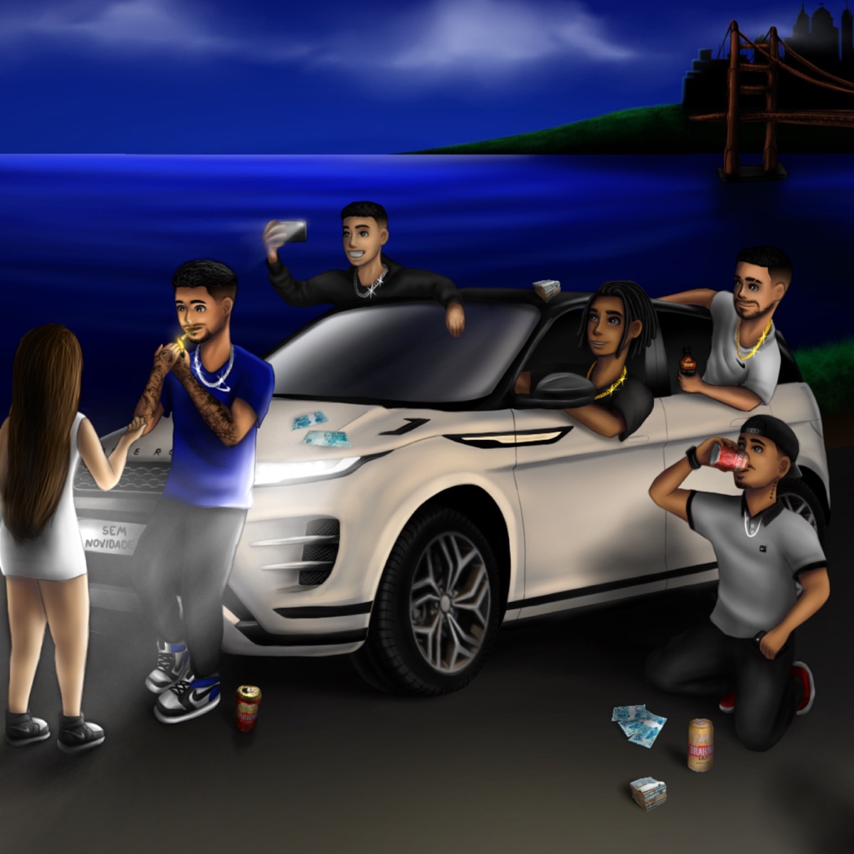 Sem Novidade - Single by Allysson Xavier, MC Jhowzera, Tiago do Santa, Visionário & Nicqi album cover