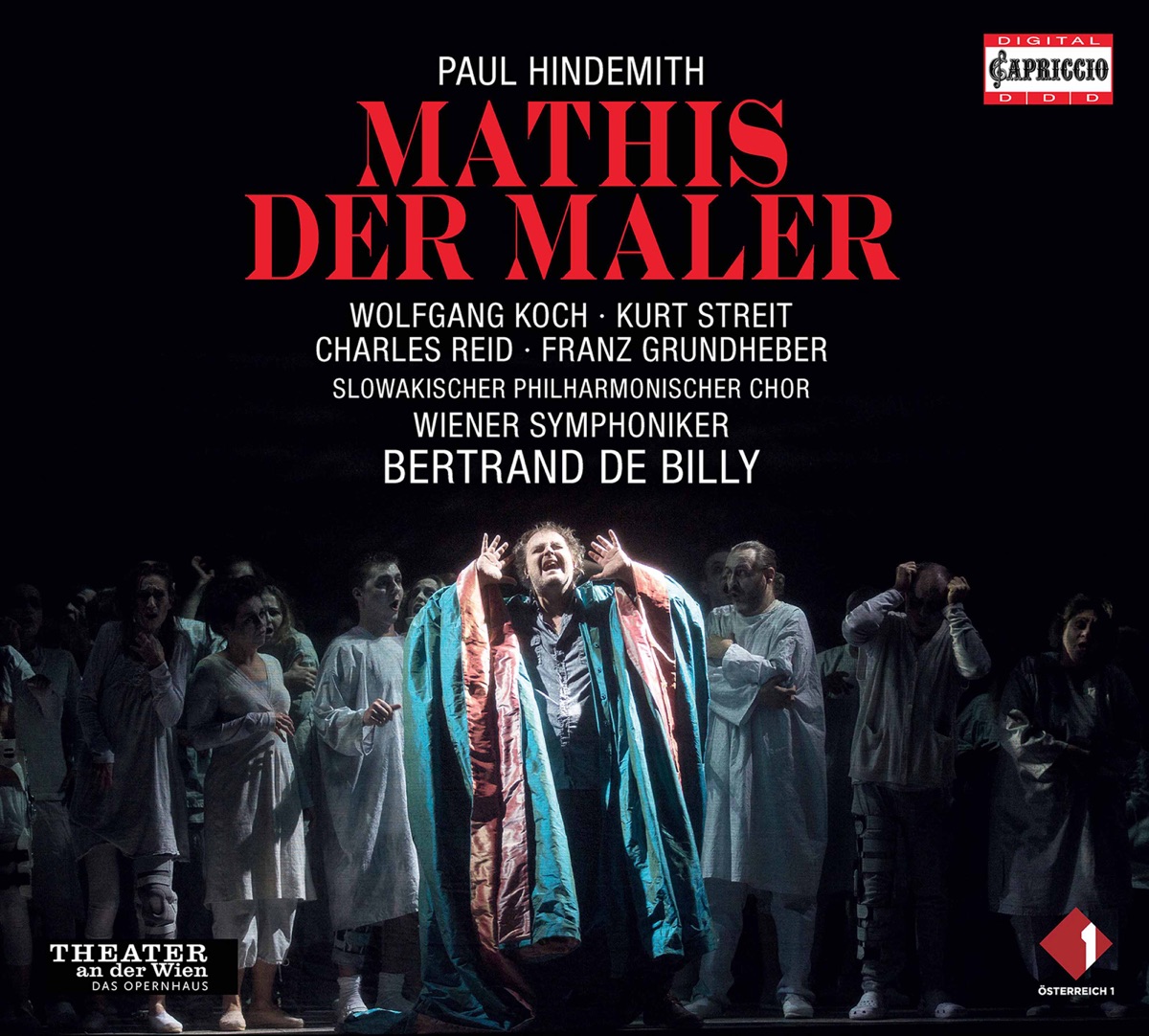 Hindemith: Mathis der Maler (Live) by Wolfgang Koch, Kurt Streit, Manuela Uhl, Vienna Symphony & Bertrand De Billy album cover
