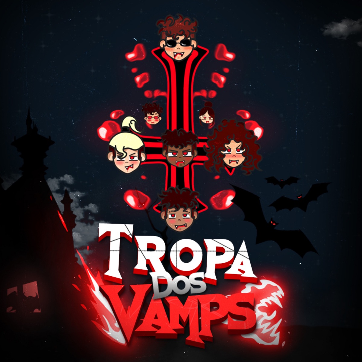 Tropa dos Vamps (feat. Taishx, Yazuka, Jovem lley & Nira) - Single by Narv Mob album cover