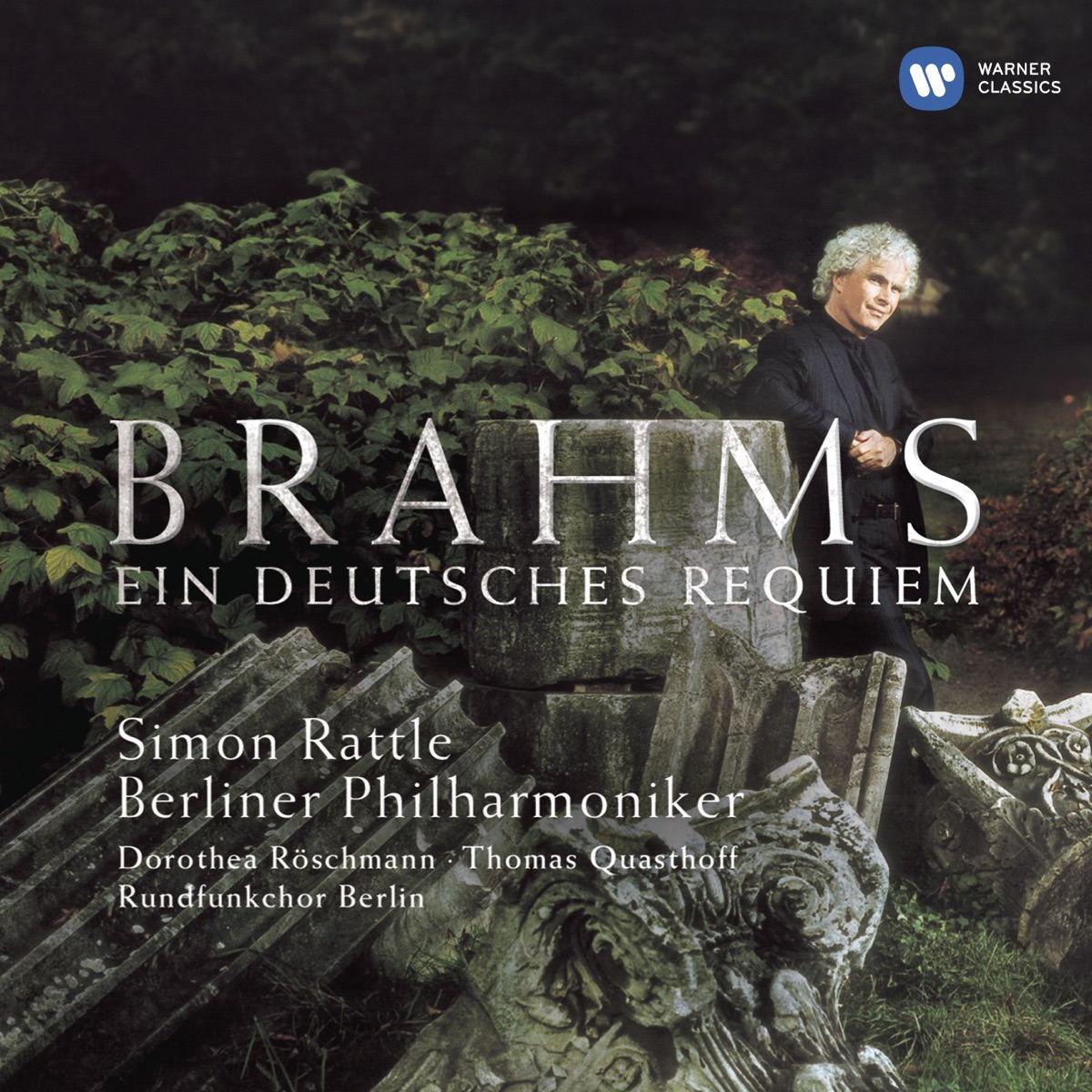 Brahms: Ein deutsches Requiem (A German Requiem) by Berlin Philharmonic & Sir Simon Rattle album cover