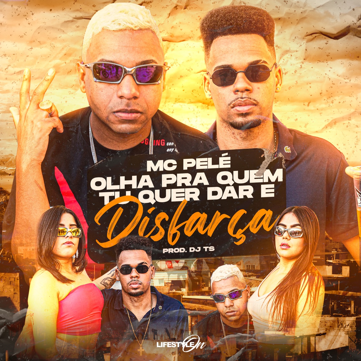 Olha pra Quem Tu Quer Dar e Disfarça (feat. DJ TS) - Single by Mc Pelé album cover