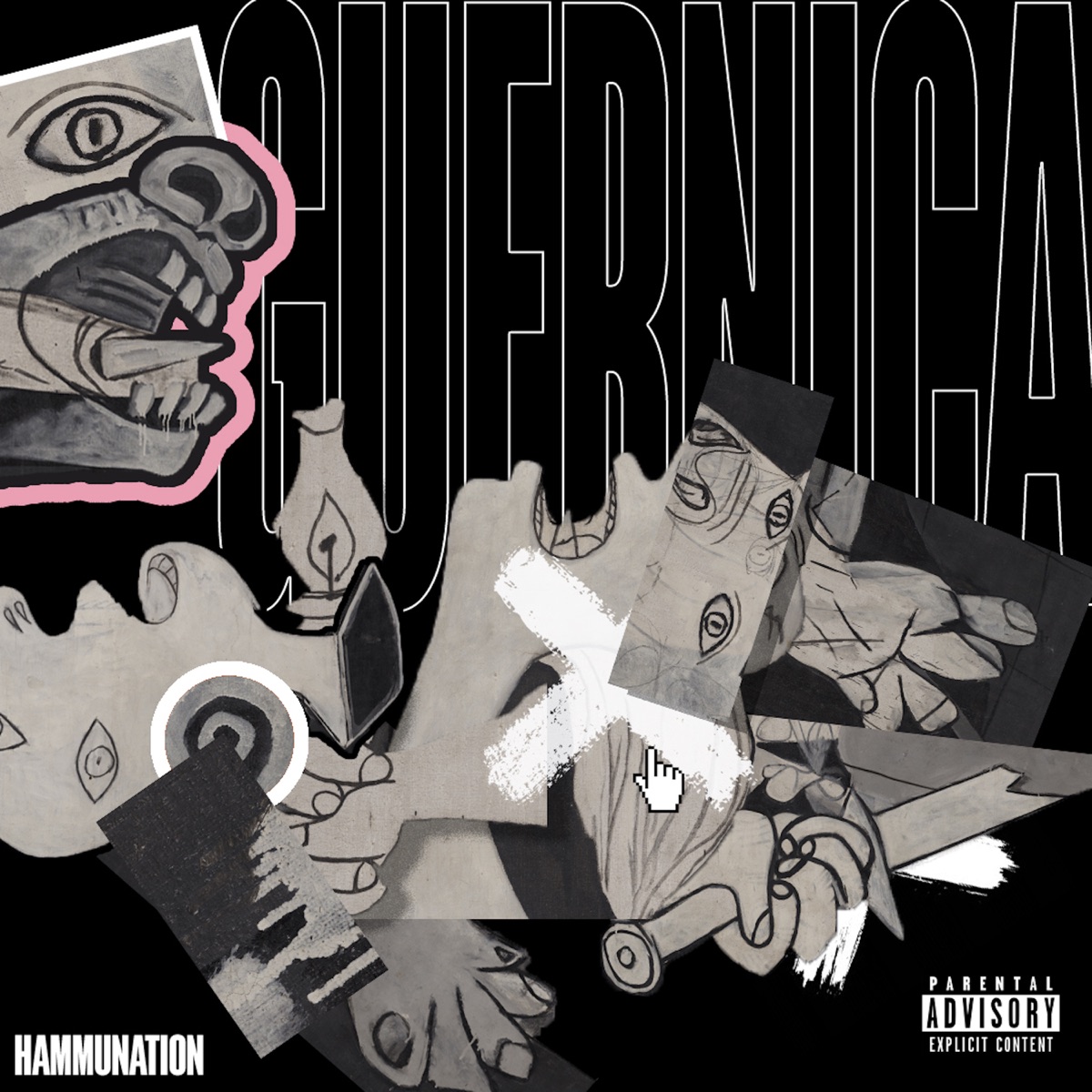 Guernica (feat. Raggio, Delaossa, Easy-S, Saske, Sanson, J.Moods, Kas Rules & Carrion GodBle$$) - Single by Space Hammu album cover