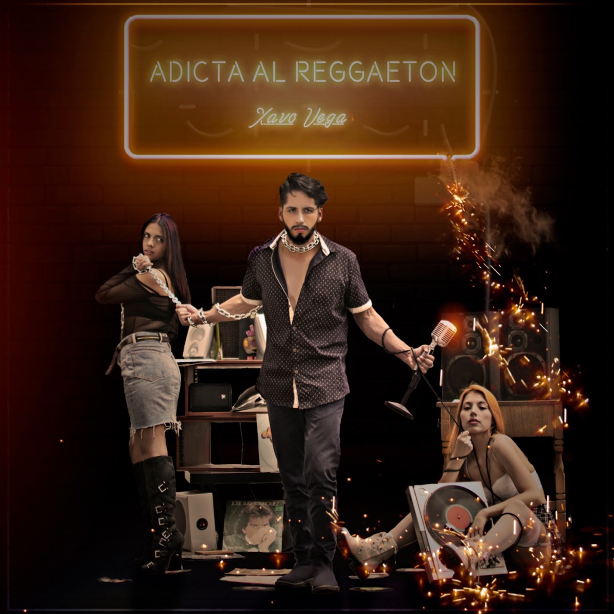 Adicta al Reggaetón by Xavo Vega album cover