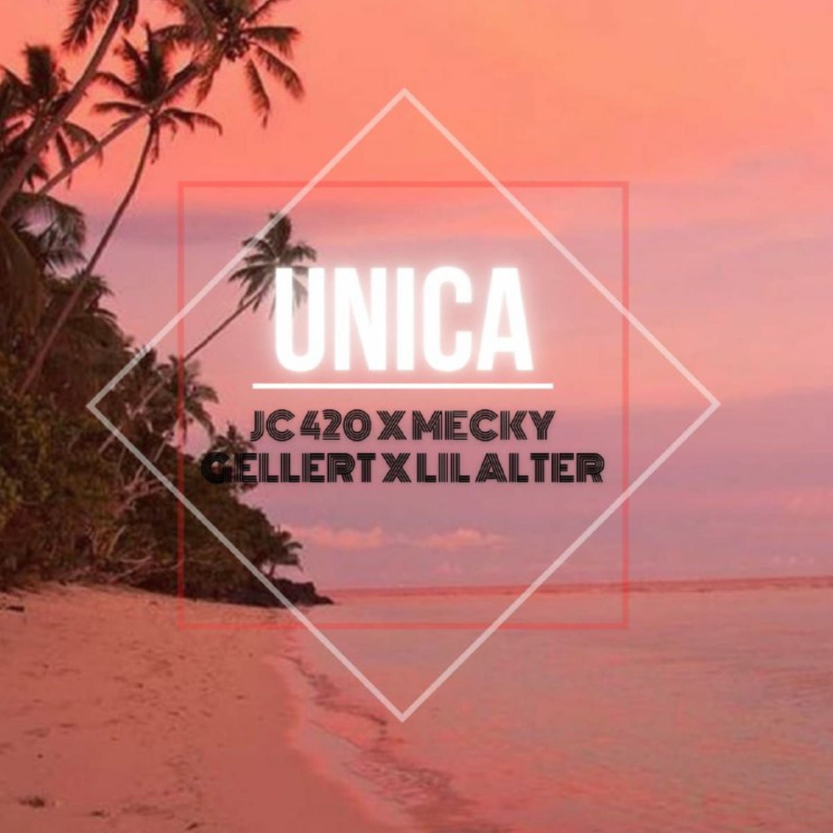 Única (feat. Lil Alter & JC 420) - Single by Mecky Gellert album cover