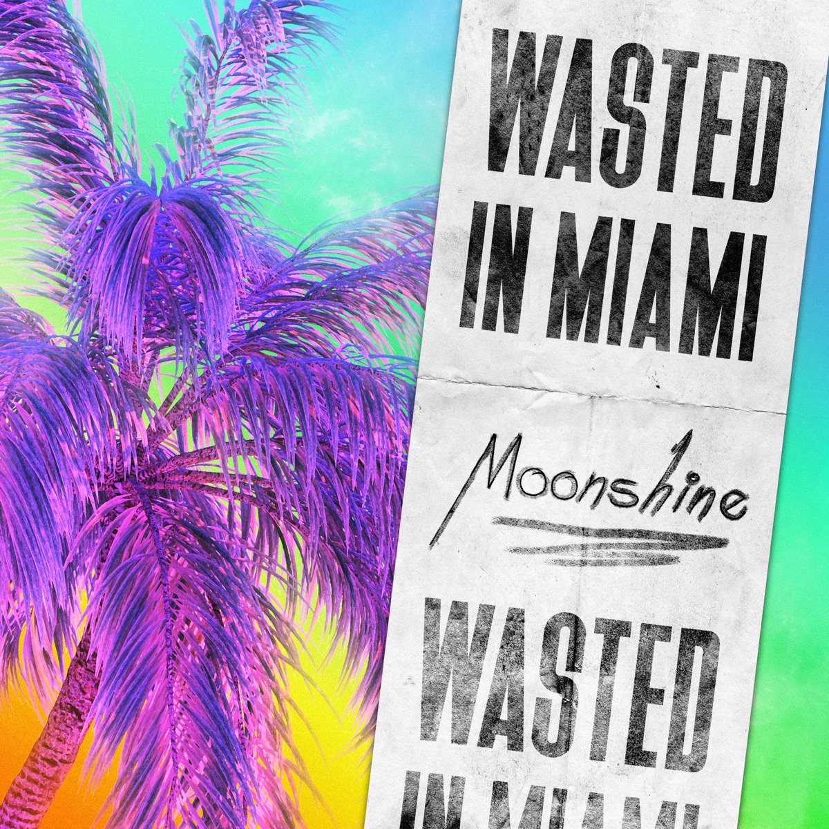 Wasted in Miami - Single by Moonshine album cover