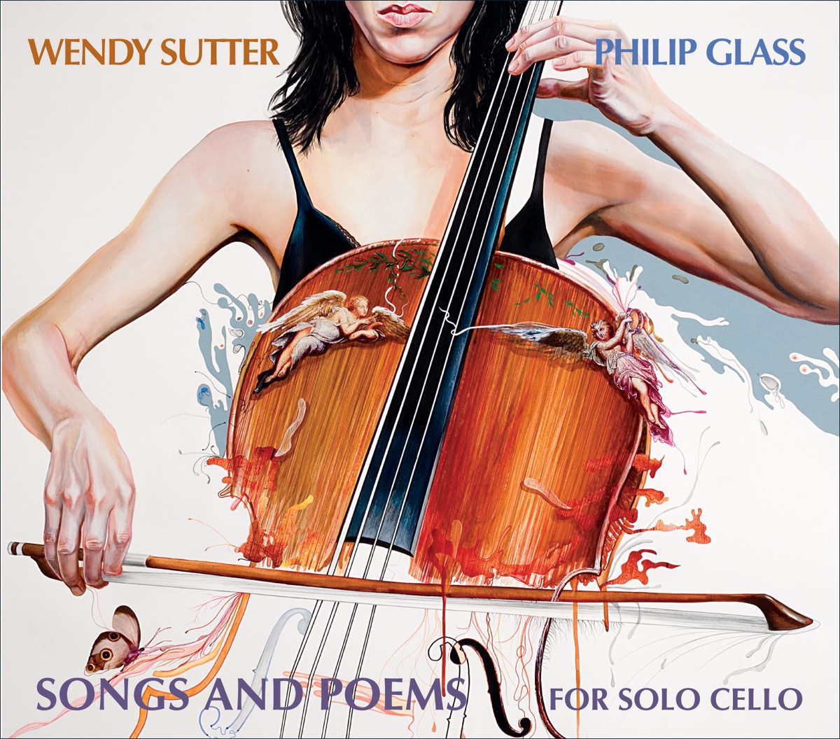 Philip Glass: Songs and Poems for Solo Cello by Wendy Sutter album cover