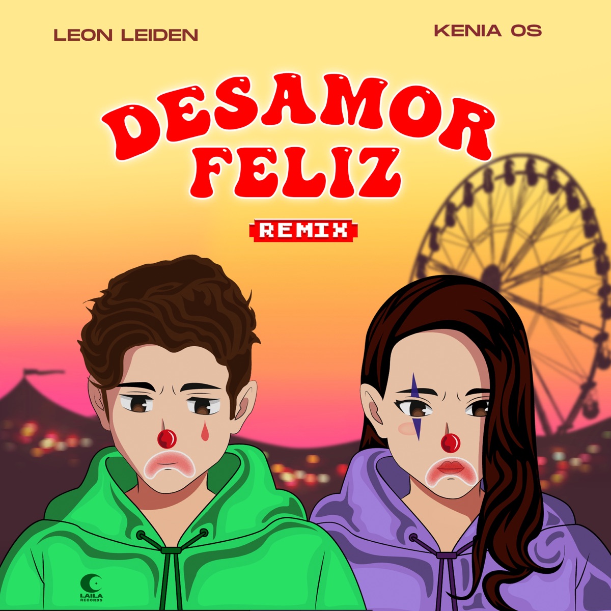 Desamor Feliz (Remix) - Single by Leon Leiden & Kenia Os album cover
