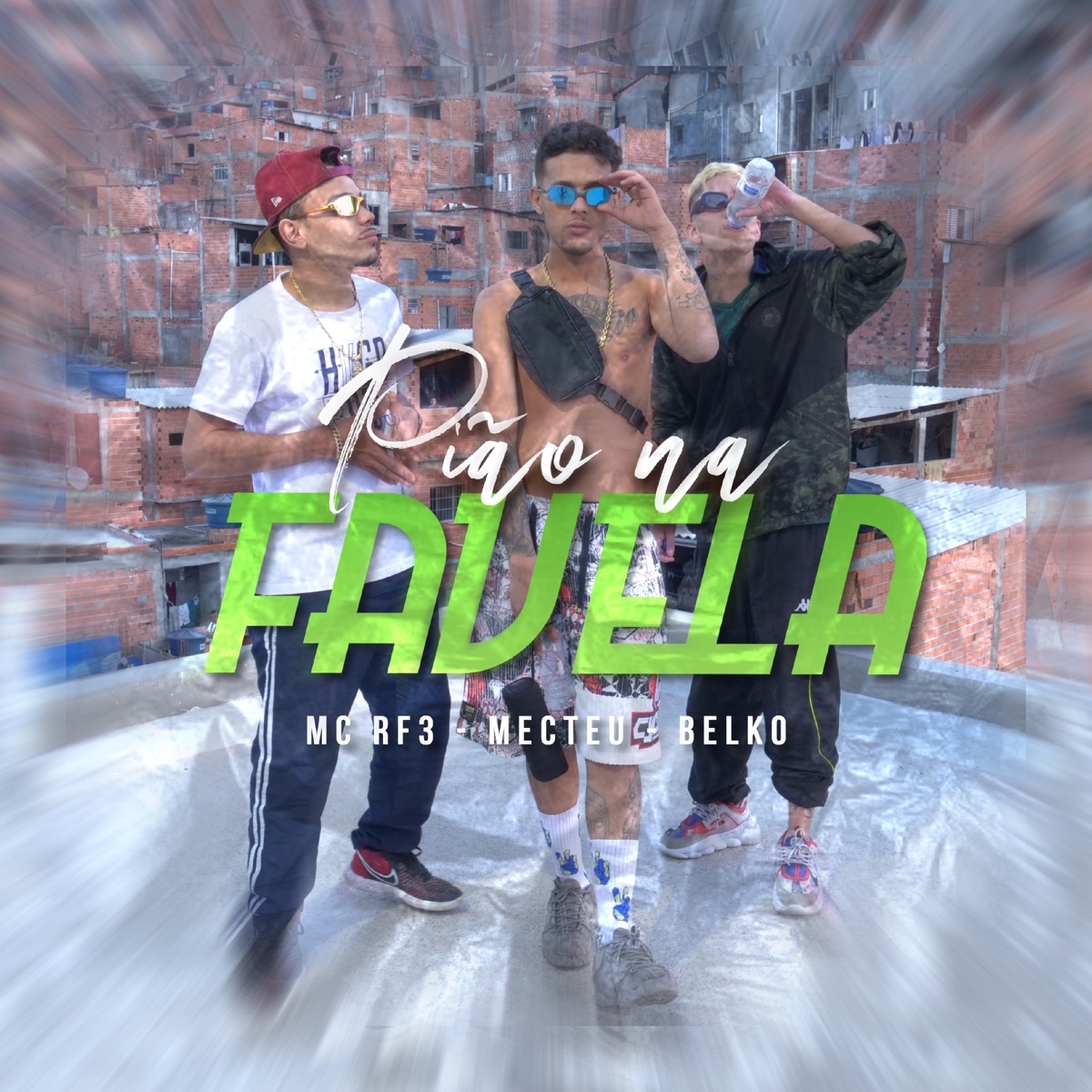 Pião na Favela (feat. MC RF3, Mecteu & Belko) - Single by Funk Malokeiro album cover