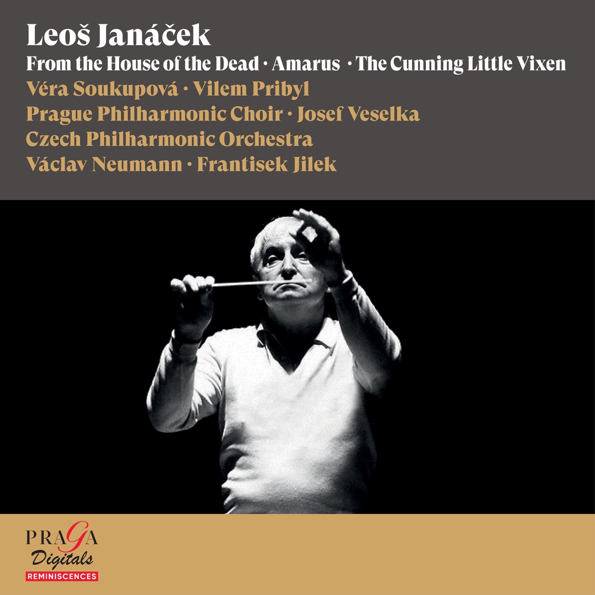 Leoš Janáček: From the House of the Dead, Amarus & The Cunning Little Vixen by Václav Neumann, Vera Soukupova, Czech Philharmonic & František Jílek album cover