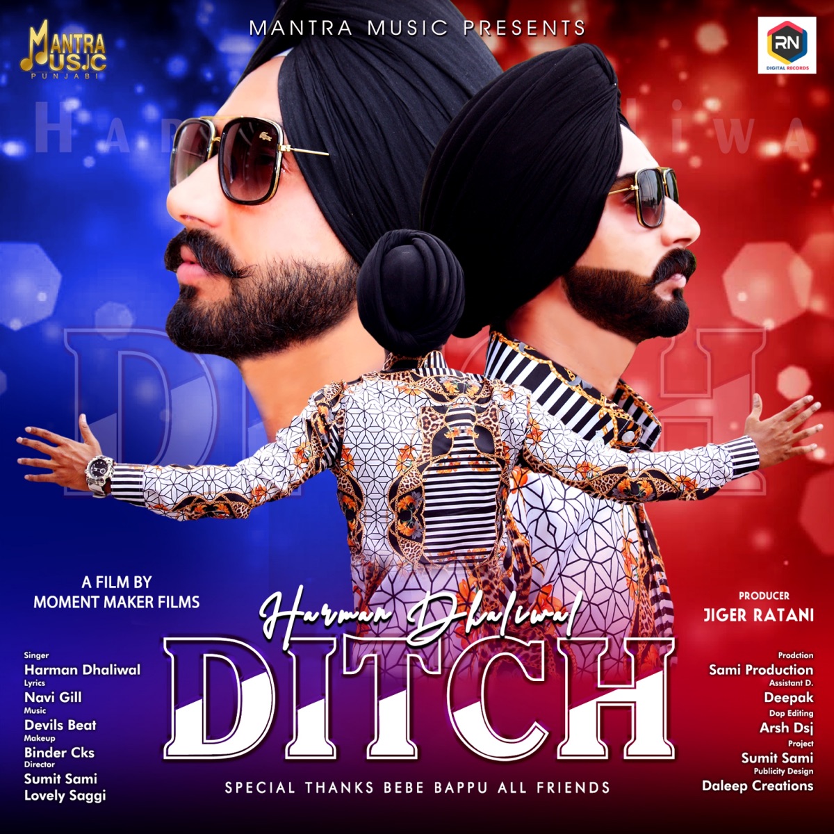 Ditch - Single by Harman Dhaliwal album cover