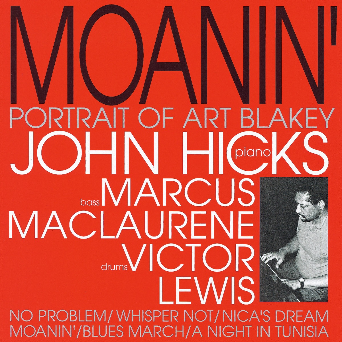 Moanin' by John Hicks Trio album cover