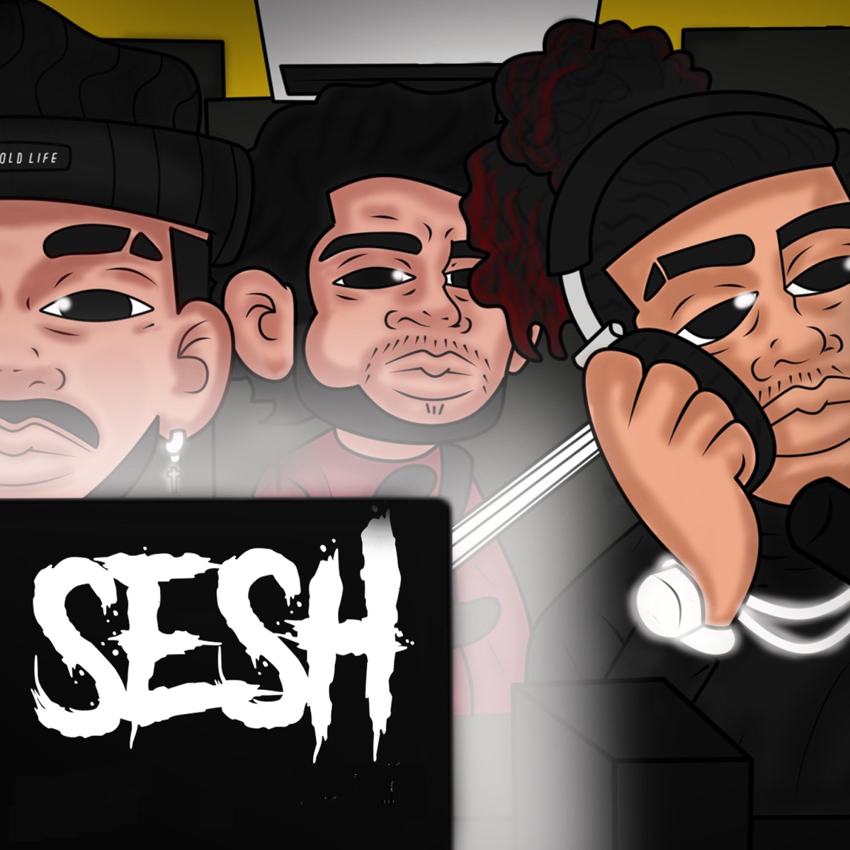 Sesh (feat. 24krec) - Single by Tchellin, Vk Mac & Volp album cover