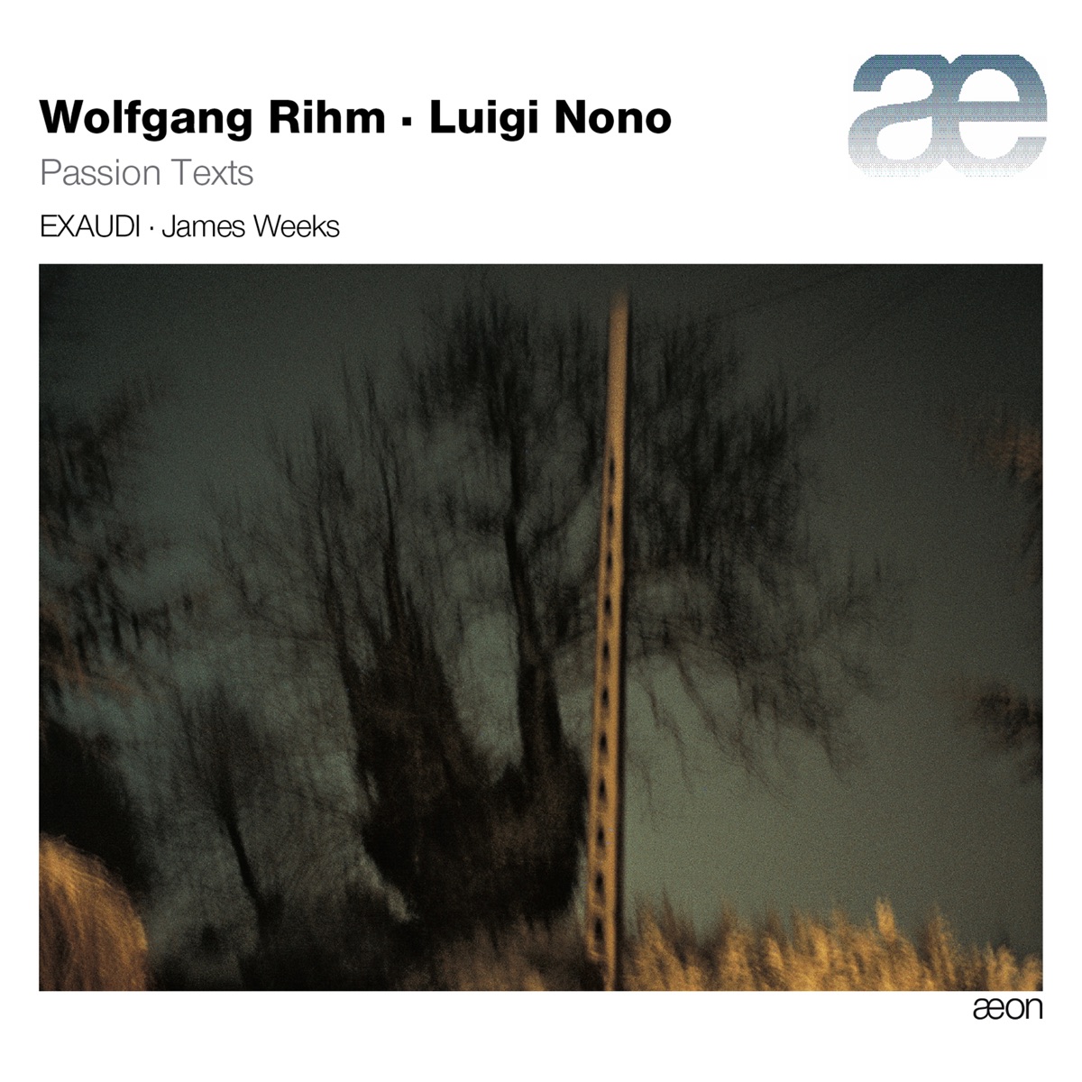 Rihm & Nono: Passion Texts by EXAUDI & James Weeks album cover