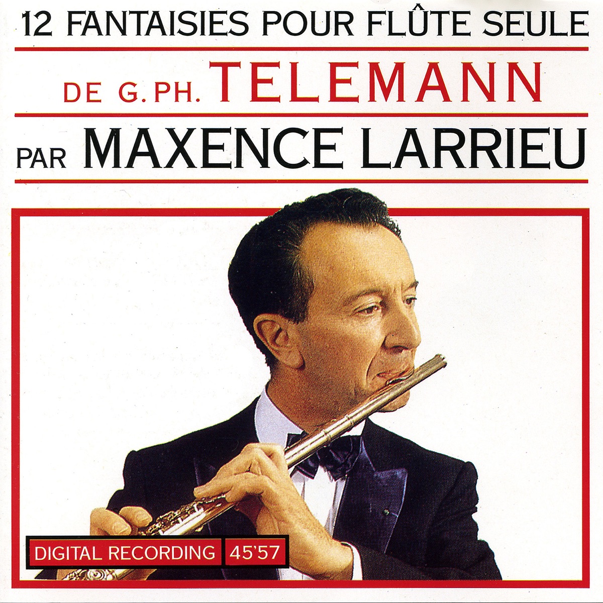 12 Fantaisies Pour Flûte Seule de G. Ph. Teleman by Maxence Larrieu album cover