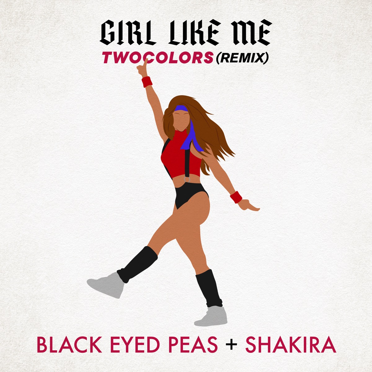 GIRL LIKE ME (twocolors remix) - Single by Black Eyed Peas, Shakira & twocolors album cover