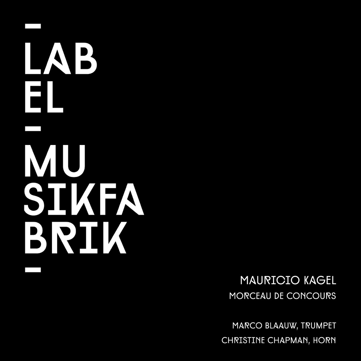 Morceau de concours (Version for Trumpet and French Horn) - EP by Marco Blaauw & Christine Chapman album cover