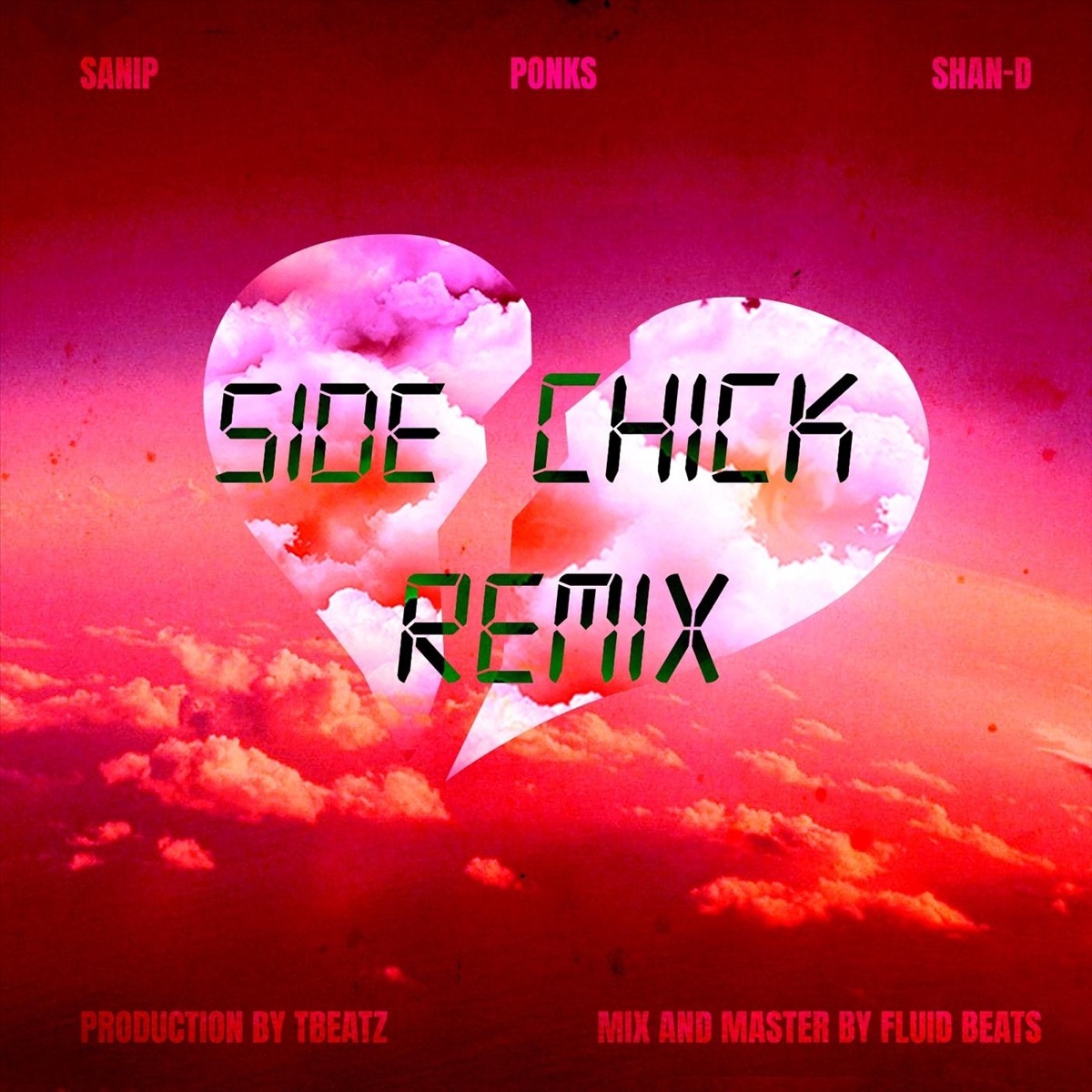 Side Chick (Remix) [feat. Ponks, Kishaya Jade & Shan-D] - Single by Sanip album cover