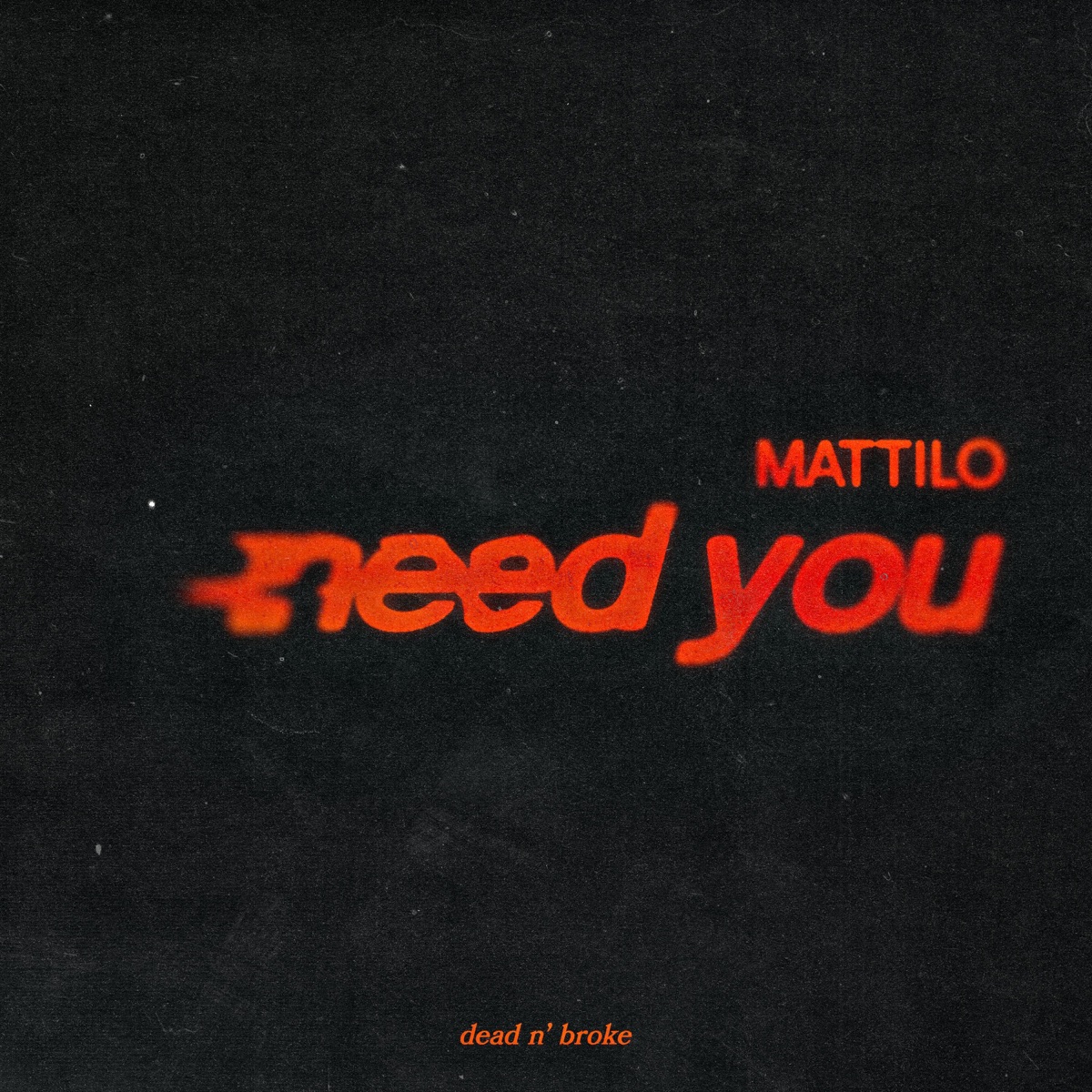 Need You - Single by Mattilo album cover