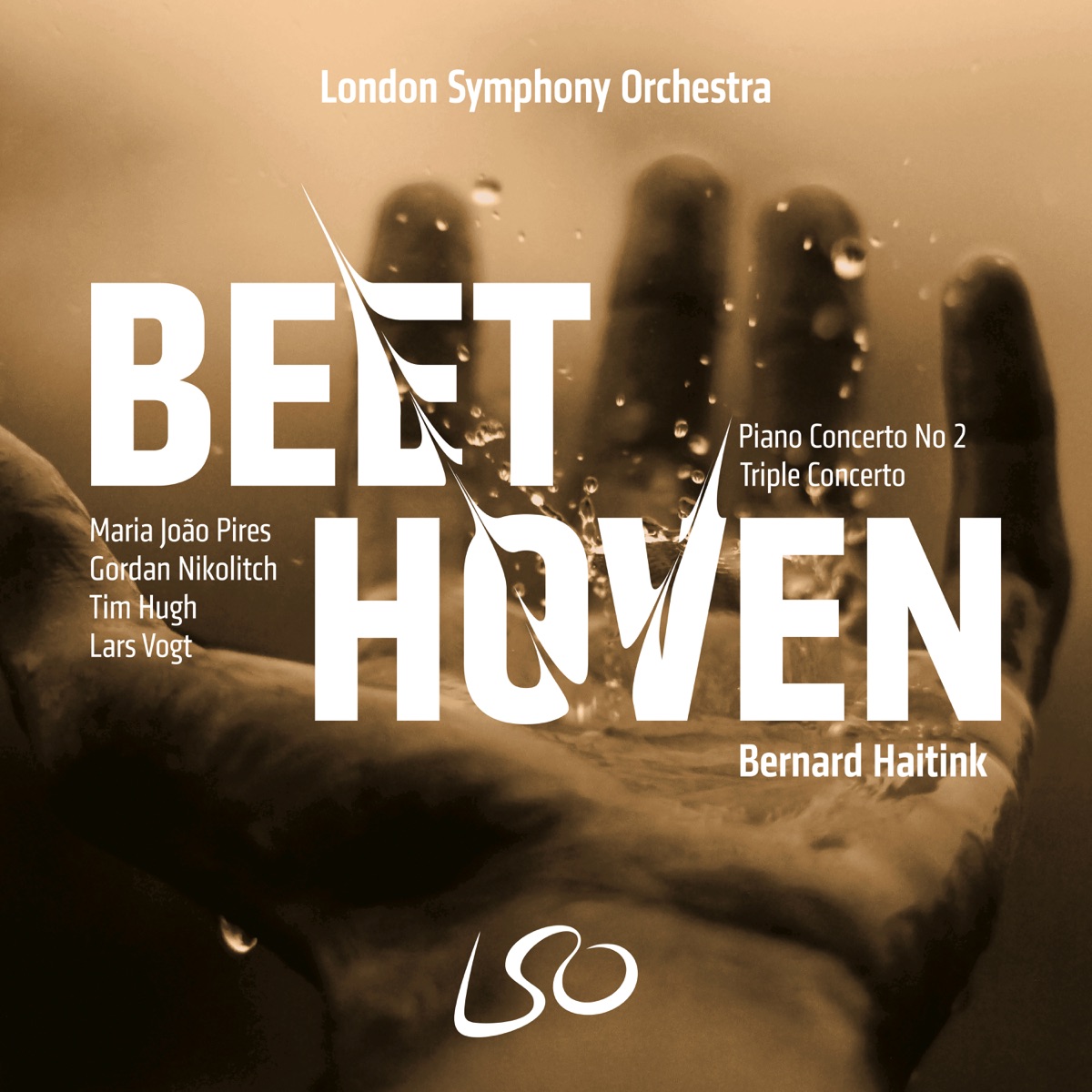 Beethoven: Piano Concerto No. 2 & Triple Concerto (Bonus Track Version) by London Symphony Orchestra, Bernard Haitink, Maria Joao Pires, Gordan Nikolitch, Tim Hugh & Lars Vogt album cover