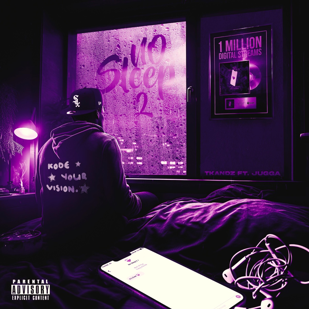 No Sleep, Pt. 2 - Single by Tkandz, T'jugga & Azu album cover