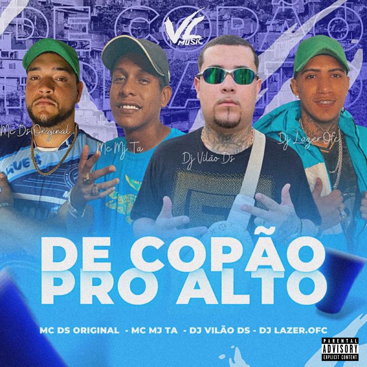 De Copão pro Alto (feat. DJ VILAO DS) - Single by DJLAZER.OFC, Mc Mj Ta & Mc Ds Original album cover