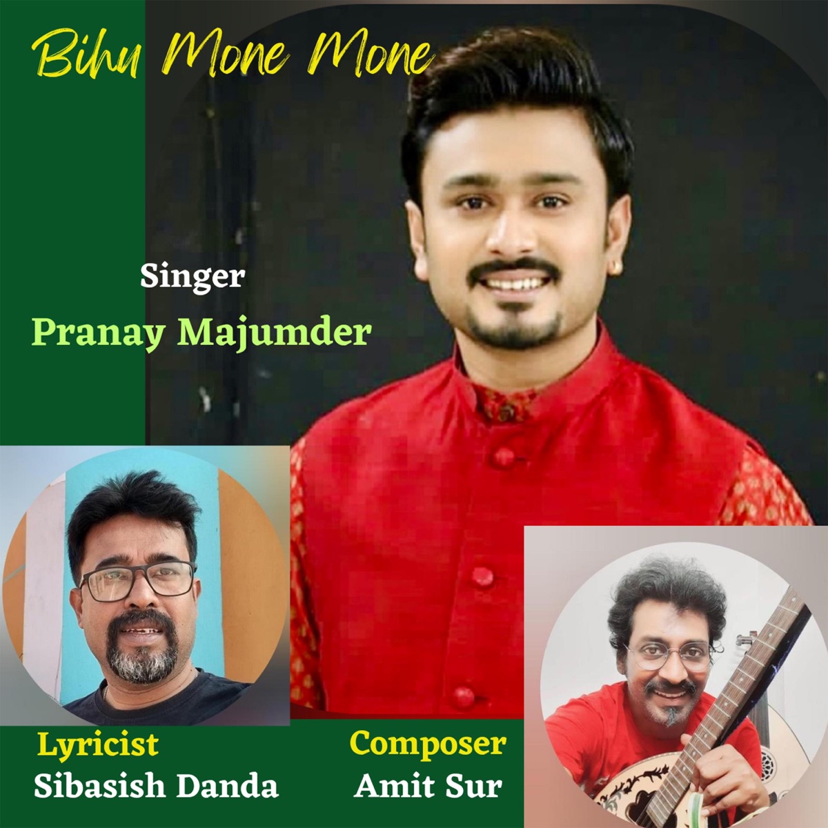 Bihu Mone Mone - Single by Pranay Majumder album cover