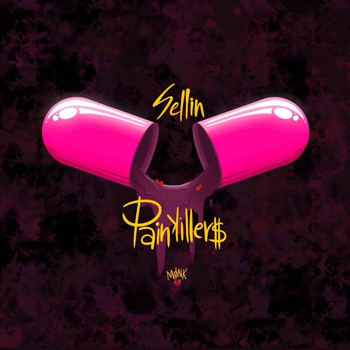 Sellin Painkillers - Single by MC Monk album cover
