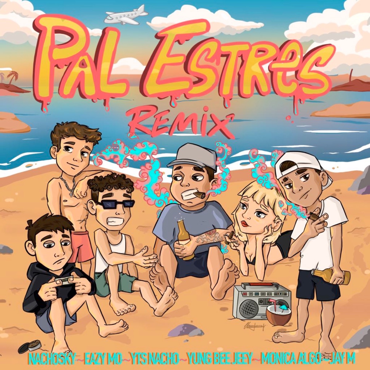 Pal Estres (Remix) [feat. YTS Nacho, Monica Algo & NACHOSKY] - Single by Yung Bee Jeey, Eazy Mo & Jay M album cover