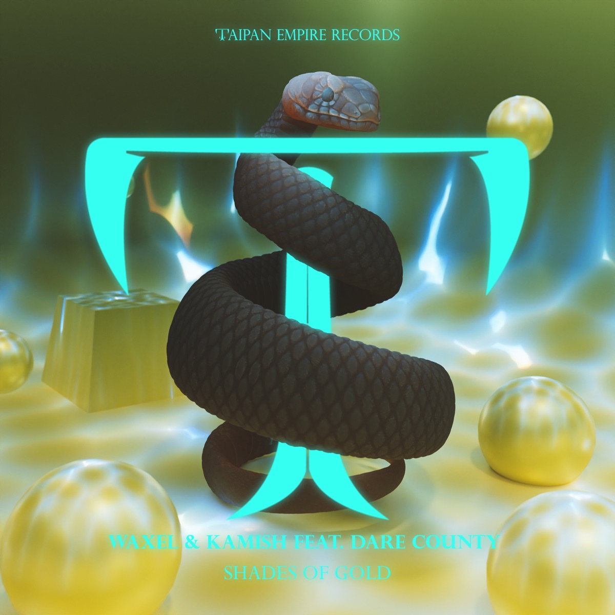 Shades of Gold (feat. Dare County) - Single by Waxel & Kamish album cover