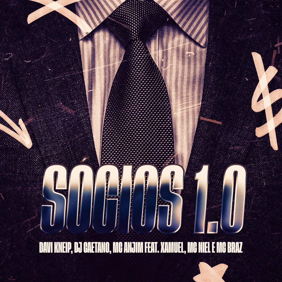 Sócios 1.0 - Single by Davi Kneip, DJ Caetano, Mc Anjim, Xamuel, MC Niel & MC Braz album cover