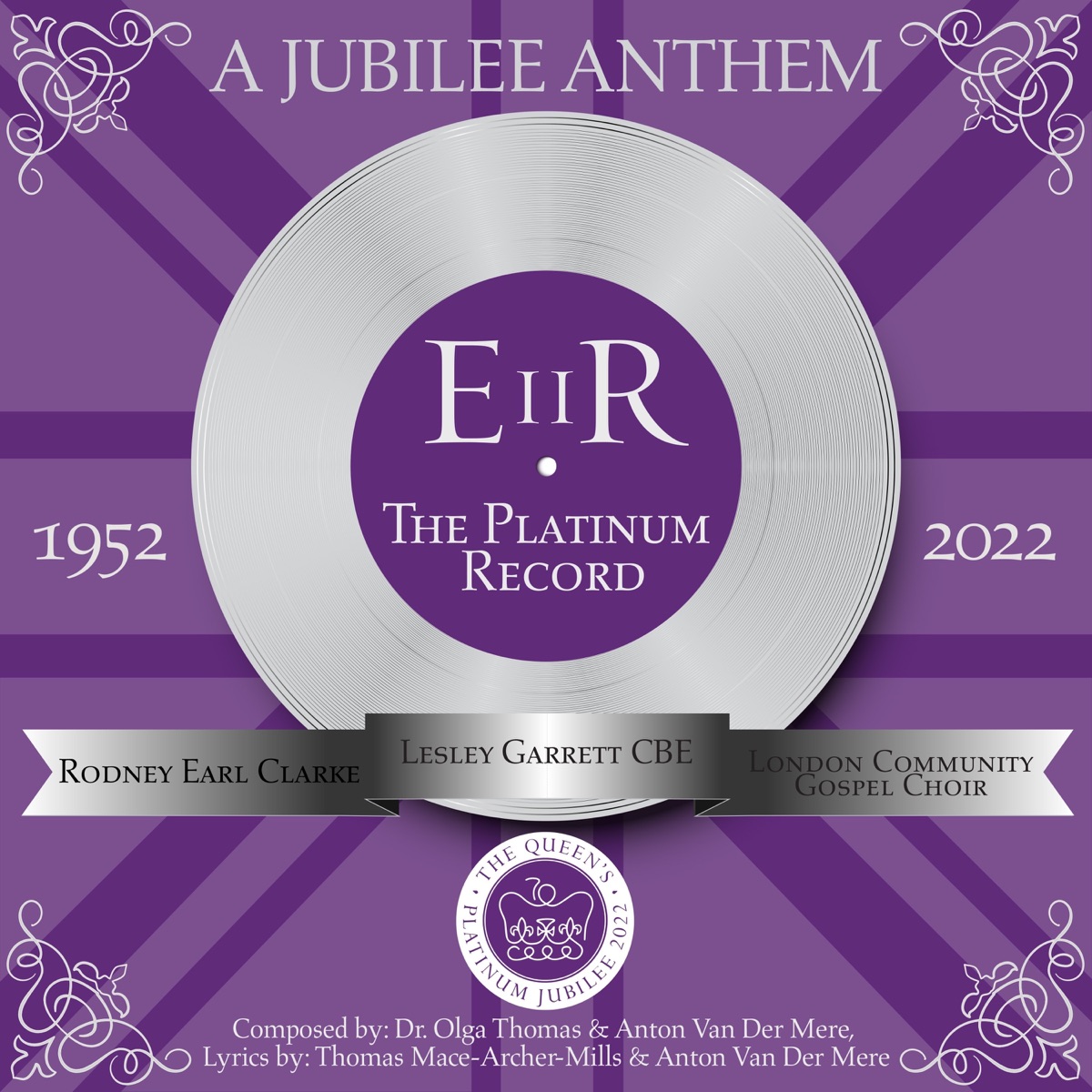 EIIR: The Platinum Record - Single by Lesley Garrett, Rodney Earl Clarke & London Community Gospel Choir album cover