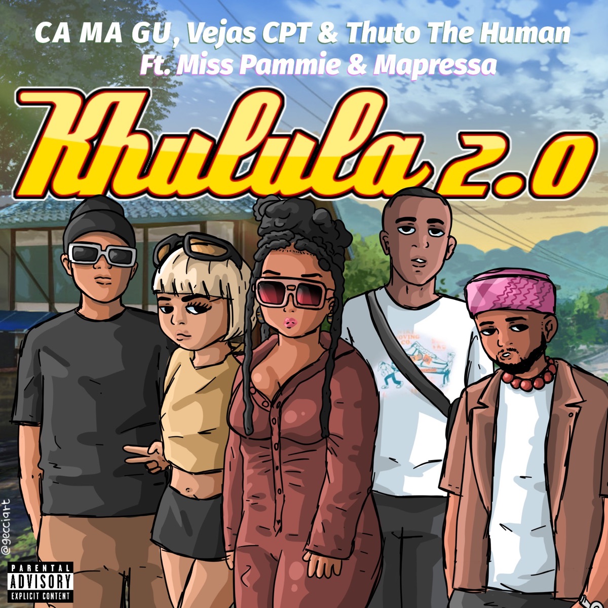 Khulula 2.0 (feat. Miss Pammie & Mapressa) - Single by CA MA GU & Vejas CPT album cover