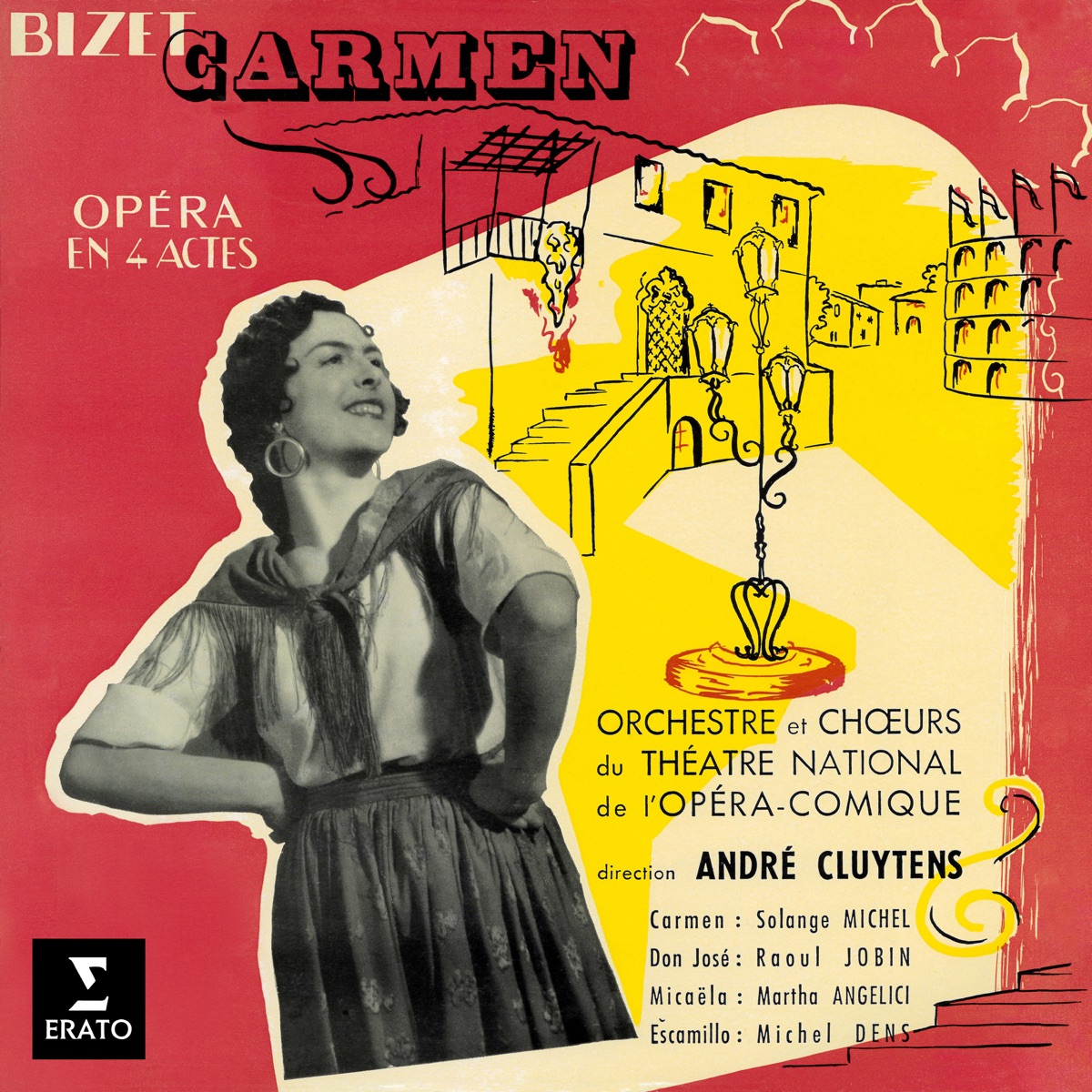 Bizet: Carmen by Michel Dens, Solange Michel, Orchestre du Theatre National de l'opera-comique, André Cluytens, Martha Angelici & Raoul Jobin album cover