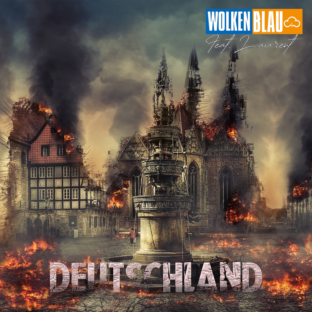Deutschland (feat. Laurent) - Single by Wolkenblau album cover