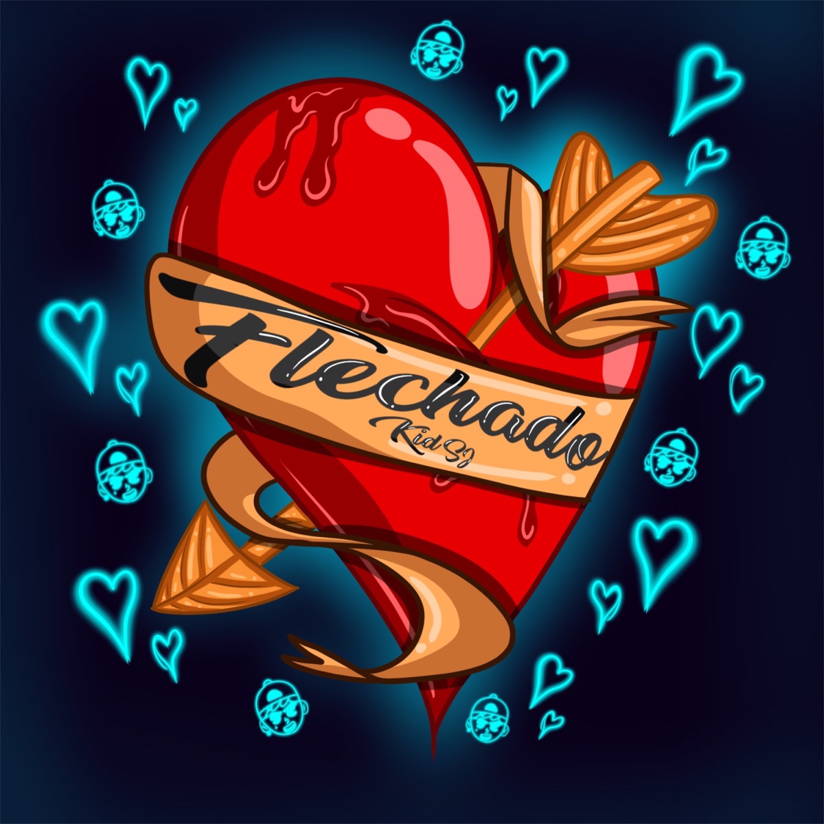 Flechado (feat. Kid Sj) - Single by Blessed Hood album cover