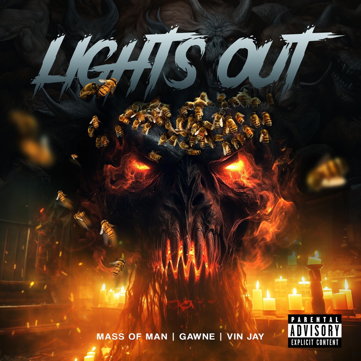 Lights Out - Single by Mass of Man, Gawne & Vin Jay album cover
