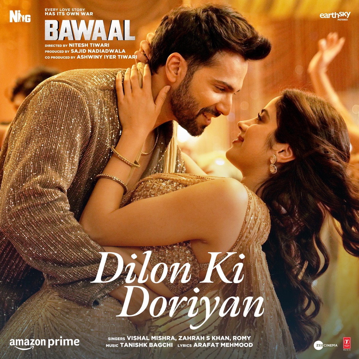 Dilon Ki Doriyan (From "Bawaal") - Single by Vishal Mishra, Zahrah S Khan, Romy & Arafat Mehmood album cover