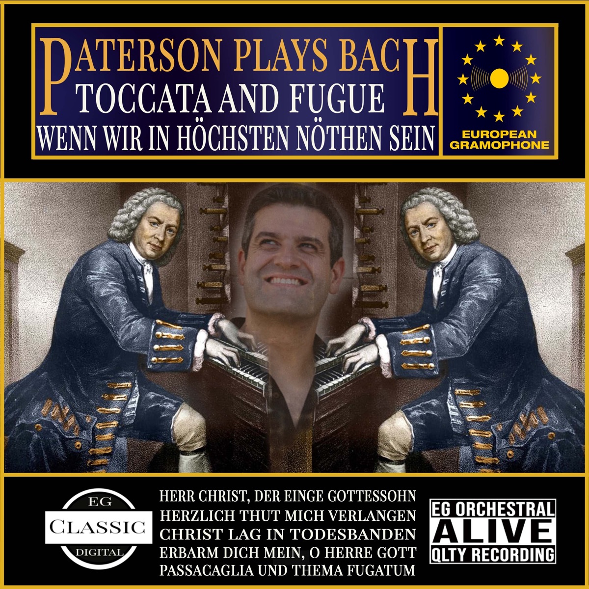 Paterson Plays Bach by Carlos Paterson & Johann Sebastian Bach album cover