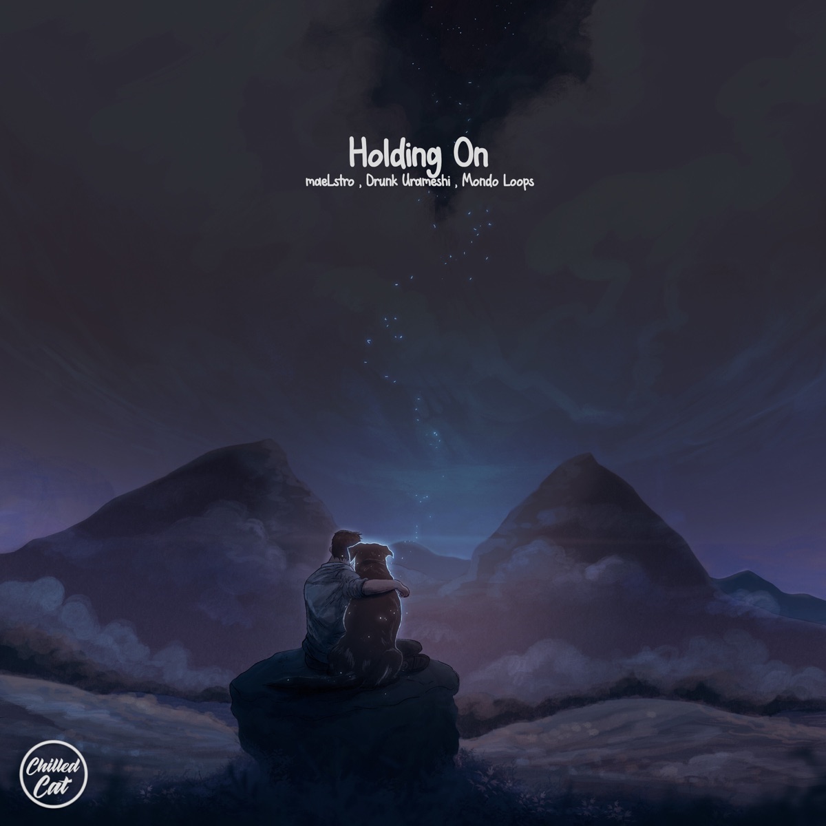 Holding On - Single by maeLstro, Drunk Urameshi & Mondo Loops album cover