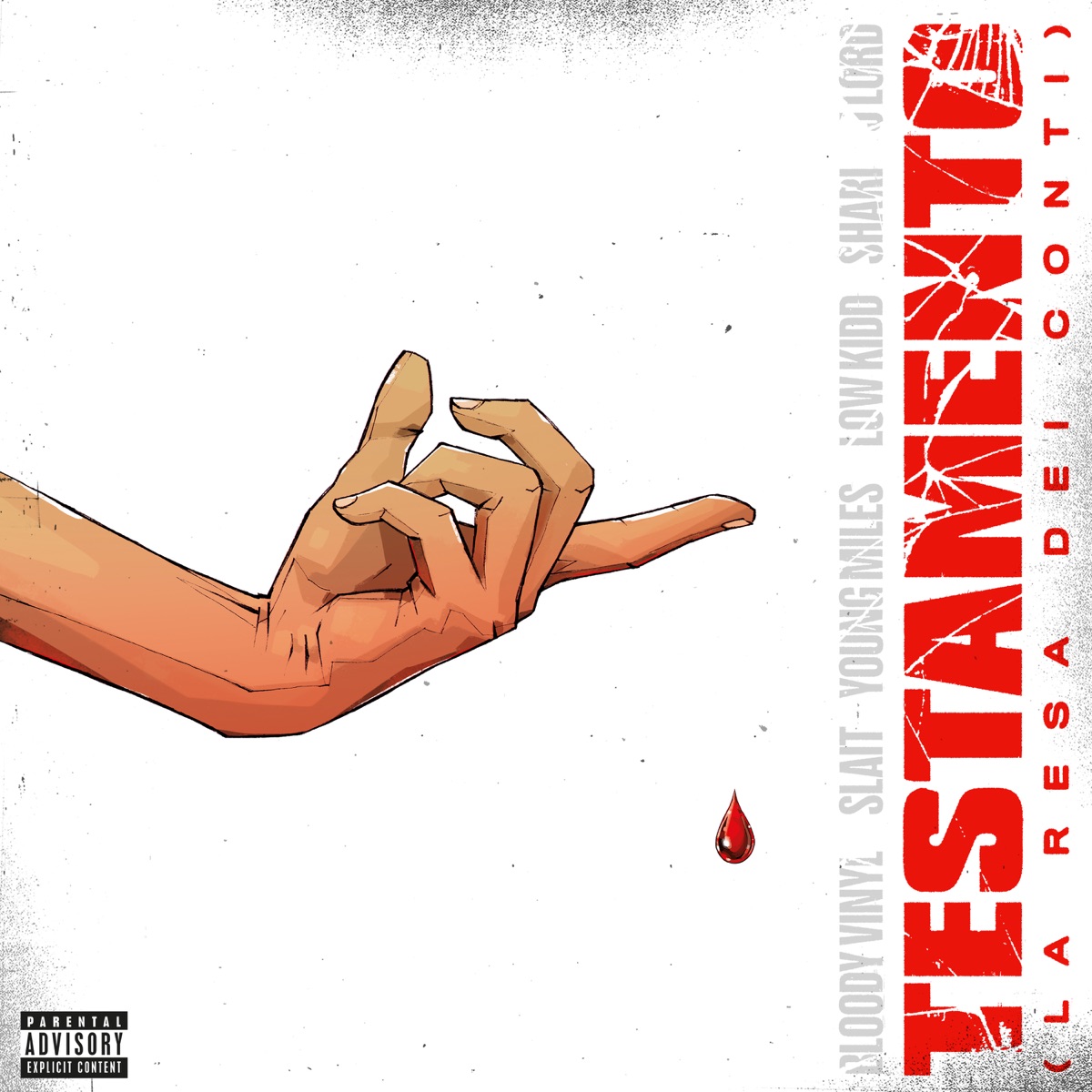 TESTAMENTO (La resa dei conti) [feat. Low Kidd, J. Lord & Shari] - Single by BLOODY VINYL, Slait & MILES album cover